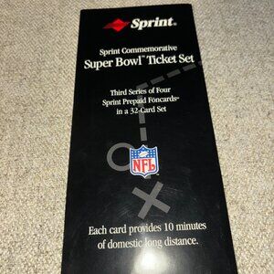 Sprint Commemorative Super Bowl Ticket set - Third Set - Super Bowl IX thru XII